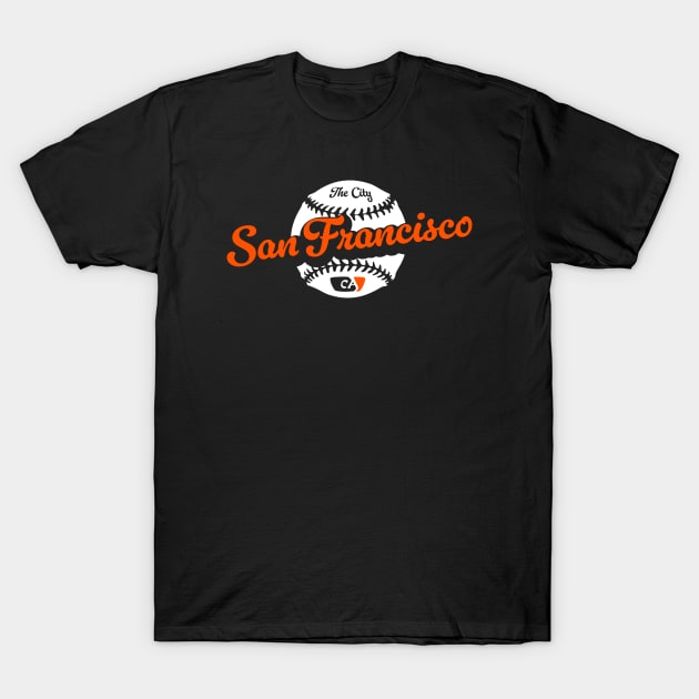 San Francisco Baseball T-Shirt by Throwzack